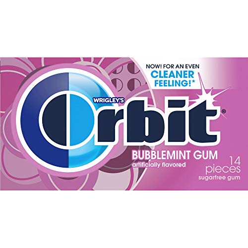 Orbit Bubblemint Sugarfree Kaugummi, Einzelpackung von Wrigley's