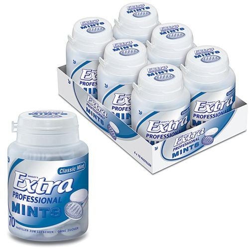 Wrigleys Extra Professional Mints Classic Bonbon (6x 70 Stck.) von MONRIKON