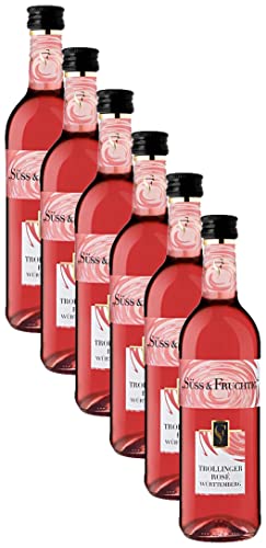 Württemberger Wein SÜSS und FRUCHTIG Trollinger rosé QW süß (12 x 0.25 l) von Württemberger Wein