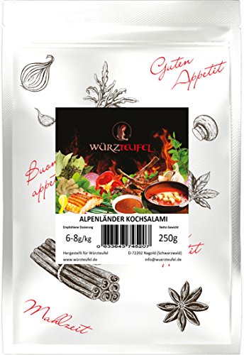 Alpenländer Kochsalami - Gewürz, Dauerwurst Gewürzzubereitung Bergsteiger - Art. Beutel 250g. von Würzteufel