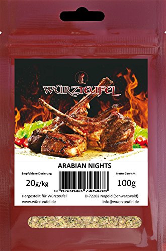 Arabian Nights orientalische Grill - Gewürzzubereitung, Grillmeister Edition. Beutel 100g. von Würzteufel