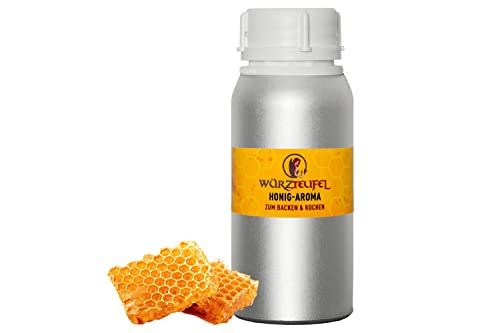 Aroma Honig, Honig - Aroma. Hochwertiges, hitzestabiles wasserlösliches Honigaroma für Lebensmittel. Hergestellt in EU. Flasche 300 ml. von Würzteufel