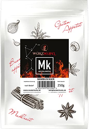 Bambusfaser, fein vermahlene Bambus - Faser Low Carb Küche. Diät – Faser. Regionale Herstellung. Beutel 250g. von Würzteufel