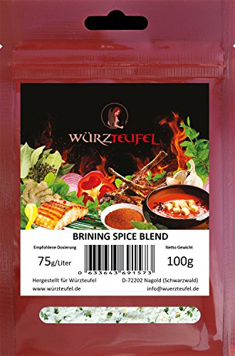 Brining Spice Blend, Gewürz - Lake - Der Zartmacher für Fleisch & Geflügel. Beutel 100g. von Würzteufel