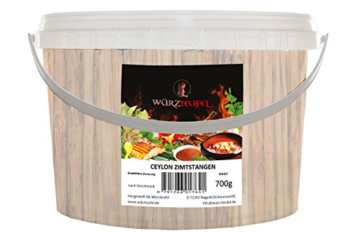 Ceylon Zimt, Echter Zimt, Zimt - Stangen. Keimreduziert, Spitzenqualität. PE-Eimer 700g. ca. 140 Stück Ceylon Zimt, Echter Zimt, Zimt - Stangen. Keimreduziert, Spitzenqualität. PE-Eimer 700g. ca. 140 Stück von Würzteufel