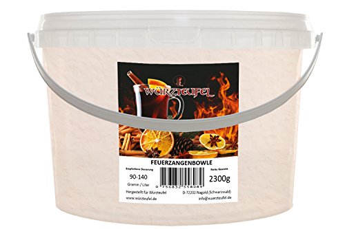 Feuerzangenbowle – Gewürz für Glühwein mit Rum & Honig, Feuerzangenbowle – Gewürzzubereitung, Alkoholhaltig. PE - Eimer 2300g (2,3 KG) von Würzteufel