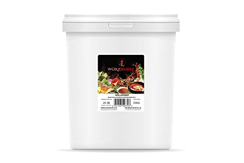 Grillzauber - Grill – Gewürz, feinstes BBQ Gourmet Grillgewürz, Bratengewürz nach bayrischer Art. PP - Eimer 15KG von Würzteufel