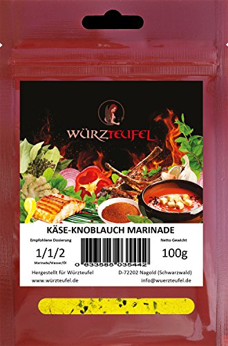 Käse - Knoblauch Marinade. Cheddar und mittelalter Gouda in köstlicher Knoblauch – Gewürzmarinade. Beutel 100g. Käse - Knoblauch Marinade. Cheddar und mittelalter Gouda in köstlicher Knoblauch – Gewürzmarinade. Beutel 100g. von Würzteufel