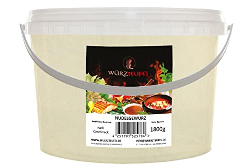 Nudelgewürz, Auflaufgewürz. Gewürzzubereitung für Pasta, Nudeln & Auflauf. PE - Eimer 1800g (1,8KG) von Würzteufel