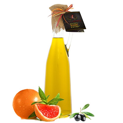 Orangenöl, Orangen - Öl mit Nativem, Extra Vergin Olivenöl. Ungefiltert. Kaltgepresst. Herstellung im Familienbetrieb. AMPHORE ROMANA - Flasche 750ml. von Würzteufel