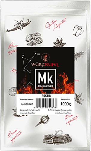 Pektin, natürliches Frucht - Pektin Marmeladen - Pectin, Pflanzliches Geliermittel E440i (nicht amidiertes Pektin). Beutel 1000g. (1KG) von Würzteufel