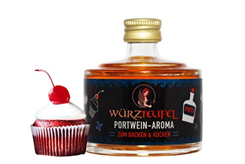 Portwein – Aroma, hochwertiges, hitzestabiles PORTWEIN – AROMA zum Backen & Kochen. Fläschchen 40 ml. von Würzteufel