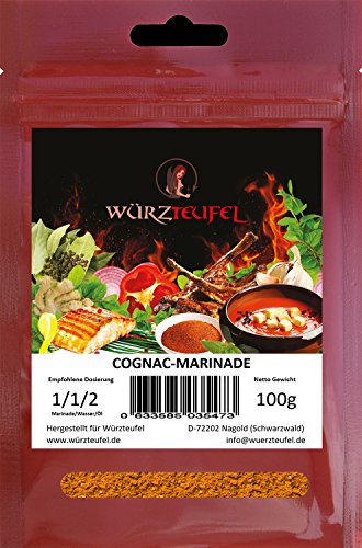 XO Cognac - Pfeffer Marinade, aromatische Grill - Marinade für echt gute Rinder - Steaks & Pulled Pork. Beutel 100g. von Würzteufel