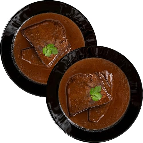 WURSTBARON® Gourmet-Mahlzeit, Fertiggericht wie selbst gekocht, geschmorte Ochsen-Bäckchen, Gulasch, Sauerbraten, Tafelspitz oder Thai Curry Pute, wie frisch zubereitet (2 Portionen, Sauerbraten) von Wurstbaron
