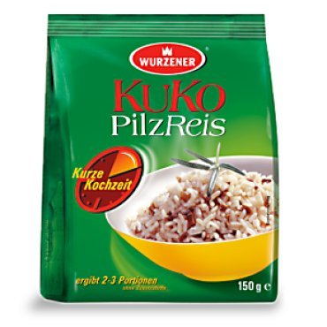 Kuko Pilz Reis, 2 Beutel je 150g, 5 Minuten fertig von Wurzener Nahrungsmittel GmbH
