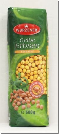 Wurzener Gelbe Erbsen (geschält) 500g von Wurzener