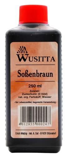 Wusitta Lebensmittelfarbe Soßenbraun, 18er Pack (18 x 250ml) von Wusitta