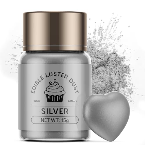 Wwtop Silber Essbares Glitzer - 15 g Glitzerpulver für Getränke, Geschmacksneutrales Lebensmittel Glitzer für Schokolade, Ostern Kuchen, Fondant, Cupcakes, Erdbeeren, Drinks, Flüssigkeiten Wwtop Silber Essbares Glitzer - 15 g Glitzerpulver für Getränke, Geschmacksneutrales Lebensmittel Glitzer für Schokolade, Ostern Kuchen, Fondant, Cupcakes, Erdbeeren, Drinks, Flüssigkeiten von Wwtop