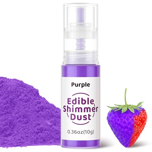 Wwtop Essbarer Glitzer 10g, Glitzerpulver für Getränke, Glitzerspray Essbarer Glitzerstaub, Glitzerpuder Geschmacklos, Lebensmittelfarbe Pulver Luster Dust für Kuchen,Cocktails,Fondant,Drinks (Lila) Wwtop Essbarer Glitzer 10g, Glitzerpulver für Getränke, Glitzerspray Essbarer Glitzerstaub, Glitzerpuder Geschmacklos, Lebensmittelfarbe Pulver Luster Dust für Kuchen,Cocktails,Fondant,Drinks (Lila) von Wwtop