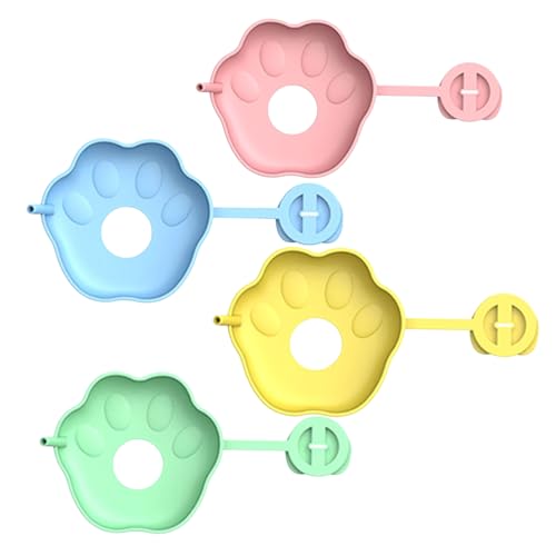 4 Stück Tropffrei Eis am Stiel-Halter für Kinder,Silikon Eishalterung für Kinder,Wiederverwendbarer Eis Halter mit Strohhalm,Eis Tropfschutz für Jungen＆Mädchen von XINBAIJI