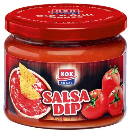 XOX Salsa Dip Pikanter Tomatendip für Chips und Gemüse 300ml von XOX Gebäck GmbH