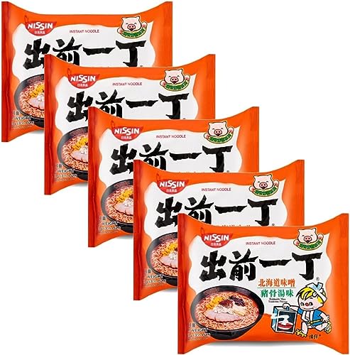 Nissin Hokkaido Miso Tonkotsu Geschmack Demae Ramen Instantnudel 100 g (5 Stück) von Xihaha