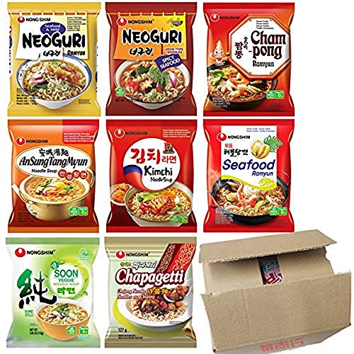Nong Shim Nudelsuppe Ramyun Ramen verschiedene Aromen (10er Packung) von Xihaha