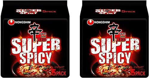 Nongshim Shin Red Ramyun Super Spicy Instant Nudel 120 g (10 Stück) von Xihaha