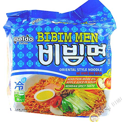 Paldo Bibim Nudel Korean würzigen Geschmack Apfelsaft Suppe Oriental Stype Noodle (Pack of 5) von Xihaha