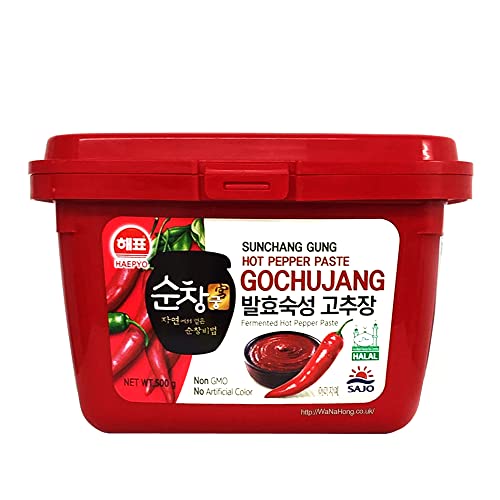 SAJO HAEPYO Korean Hot Pepper Chili Paste HALAL Gochujang 500 g von Xihaha