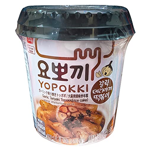 Yopokki Instant-Reiskuchenbecher (Knoblauch Teriyaki) 1 Tasse von Xihaha
