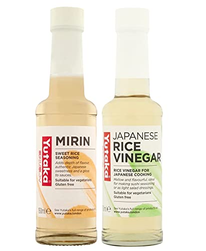 Yutaka Mirin & Rice Essig, glutenfrei, vegetarisch, 150 ml, 2 Packungen von Xihaha