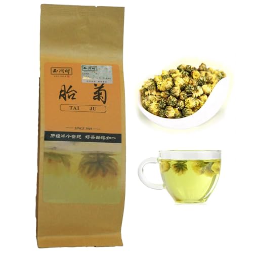 Chinesischer Chrysanthemen-Tee, Hangbaiju-Embryo-Chrysanthemen-Knospen, traditioneller Blumentee, Nettogewicht: 80 g Chinesischer Chrysanthemen-Tee, Hangbaiju-Embryo-Chrysanthemen-Knospen, traditioneller Blumentee, Nettogewicht: 80 g von Xihu