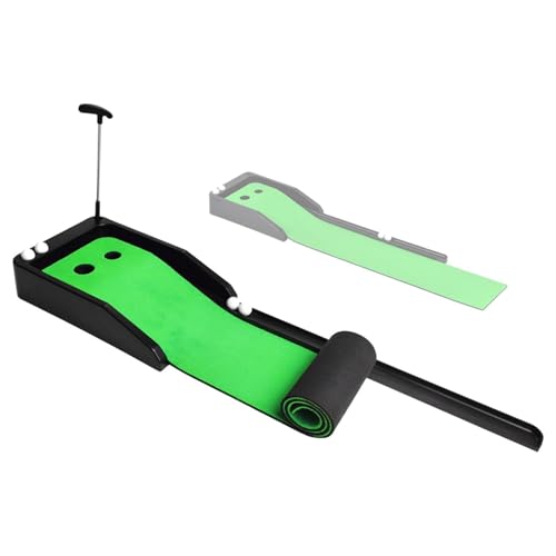 Putting Green – Golf-Übung – Bahn-Fleecedecke mit automatischer Rücklaufbahn, Kunstrasenmaterial für Rasen, Garten oder private Nutzung für echtes Spielerlebnis Putting Green – Golf-Übung – Bahn-Fleecedecke mit automatischer Rücklaufbahn, Kunstrasenmaterial für Rasen, Garten oder private Nutzung für echtes Spielerlebnis von Xinhuju
