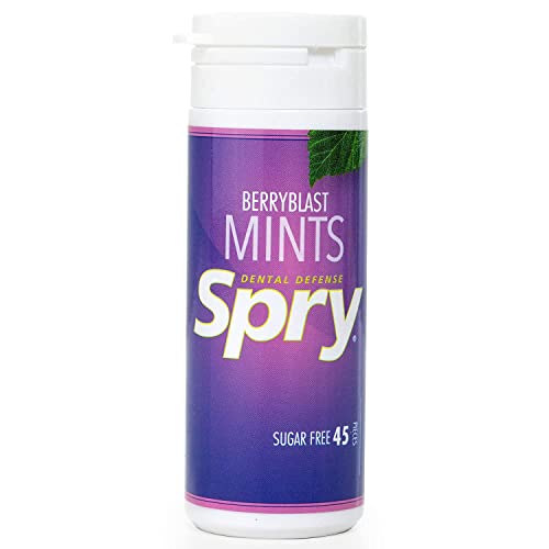 Spry Xylitol Natürliche Beeren Bonbons Zuckerfrei – Fördert die Mundgesundheit, regt den Speichelfluss an, bekämpft Mundgeruch, Nicht-GMO, Glutenfrei, 45 Stück (1 Packung) Spry Xylitol Natürliche Beeren Bonbons Zuckerfrei – Fördert die Mundgesundheit, regt den Speichelfluss an, bekämpft Mundgeruch, Nicht-GMO, Glutenfrei, 45 Stück (1 Packung) von Spry