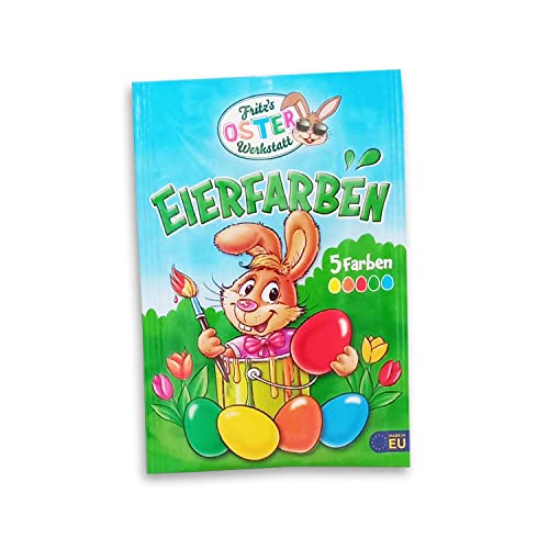 Oster Eier Farben - 5 Farben - Eierfarben - 5 kräftig bunte Farben Rot Gelb Orange Grün Blau Oster Eier Farben - 5 Farben - Eierfarben - 5 kräftig bunte Farben Rot Gelb Orange Grün Blau von yaco