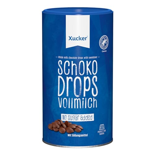 Xucker 750 g Schokoladen-Drops Edel Vollmilch - kohlenhydrat-bewusste Schoko-Drops - zahnfreundlich mit Xylit, 1er Pack (1 x 750 g) Xucker 750 g Schokoladen-Drops Edel Vollmilch - kohlenhydrat-bewusste Schoko-Drops - zahnfreundlich mit Xylit, 1er Pack (1 x 750 g) von Xucker