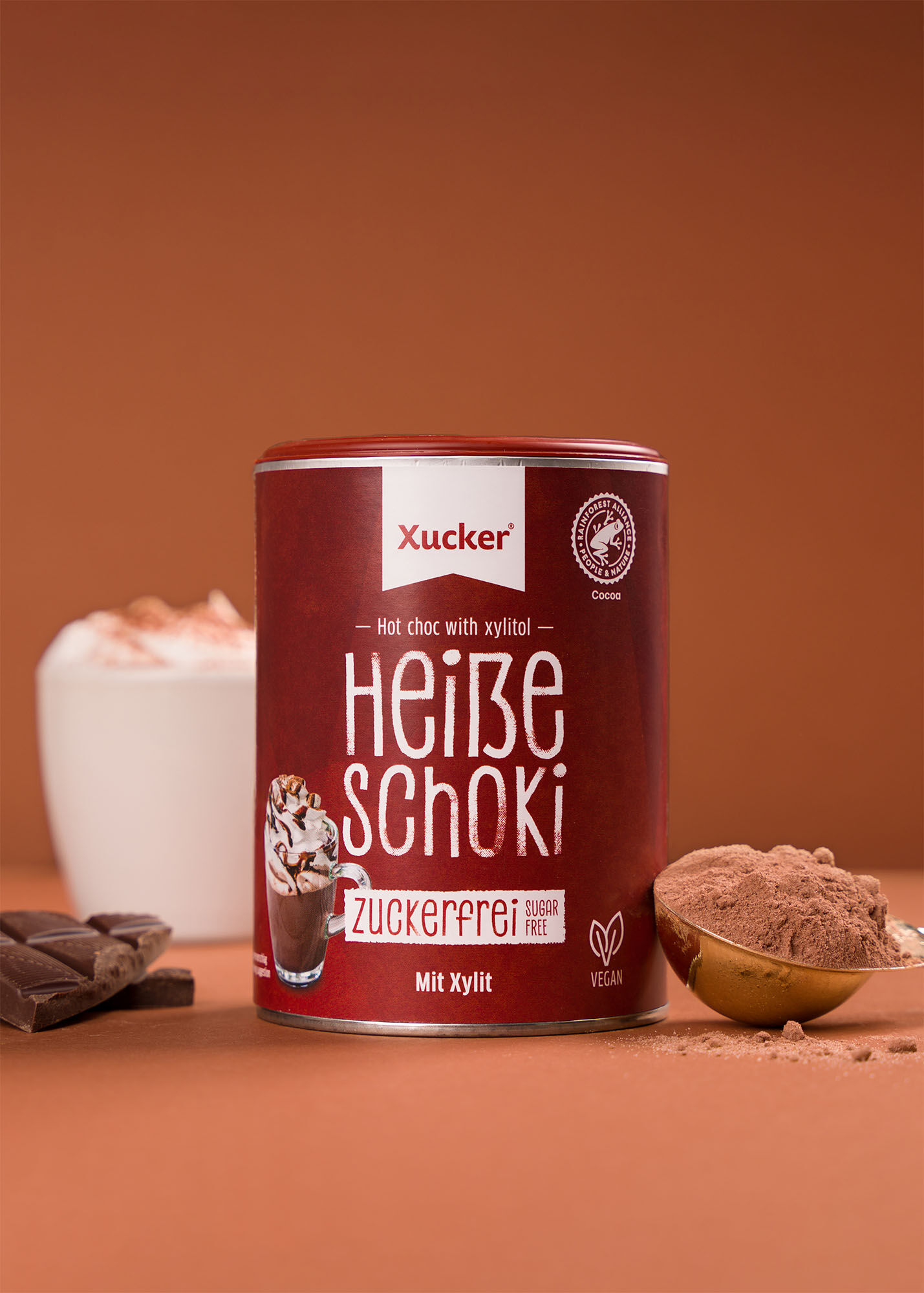 Heiße Schokolade klein (zuckerfreie Trinkschokolade mit Xylit) von Xucker