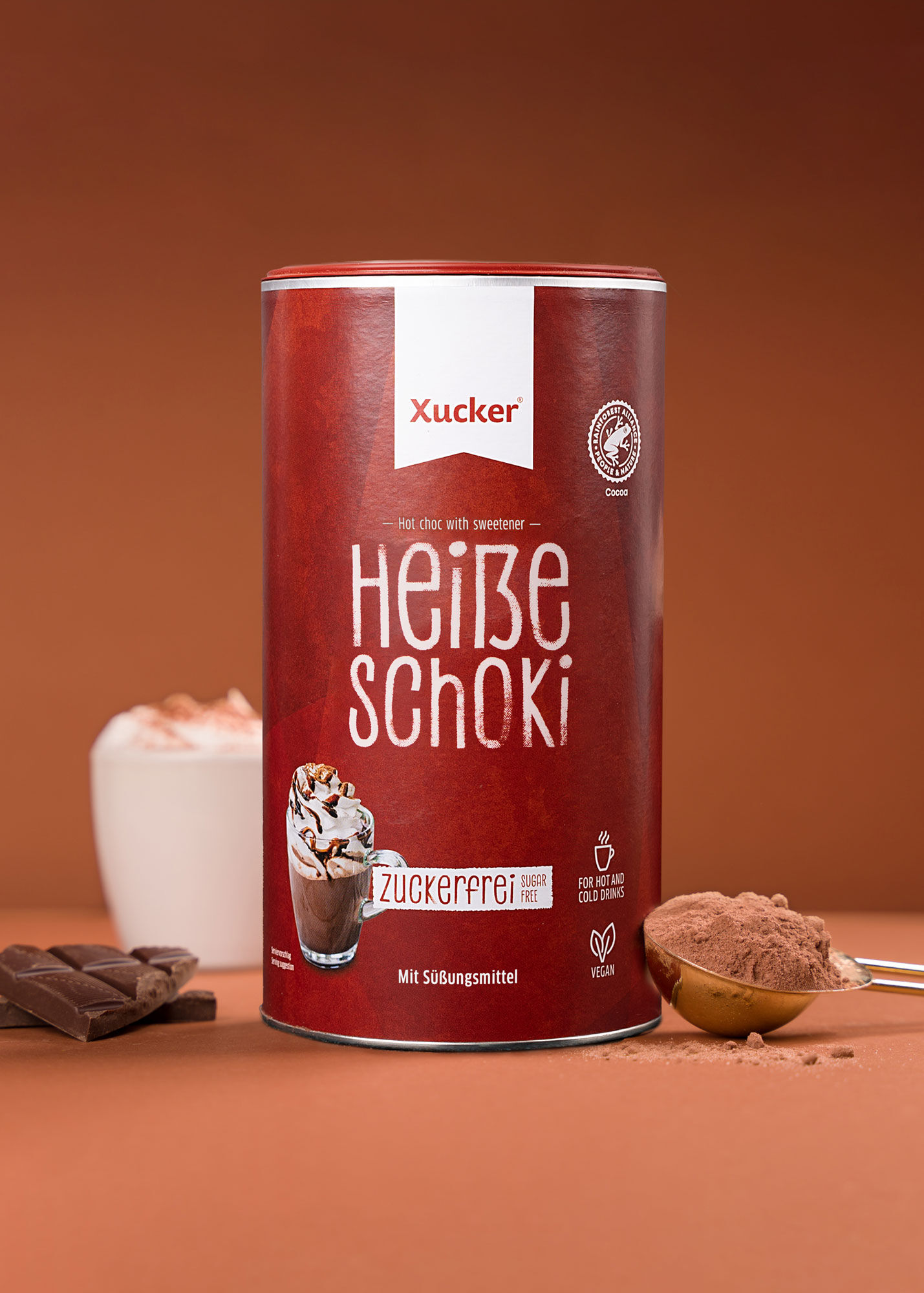 Heiße Schokolade groß (zuckerfreie Trinkschokolade mit Xylit) von Xucker
