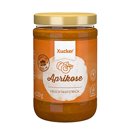 Xucker Fruchtaufstrich Aprikose gesüßt mit Xylit - 74% Früchte, im 220g Glas, Made in Berlin- vegan, ohne Gentechnik Xucker Fruchtaufstrich Aprikose gesüßt mit Xylit - 74% Früchte, im 220g Glas, Made in Berlin- vegan, ohne Gentechnik von Xucker