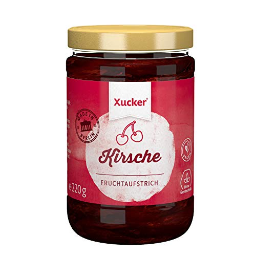 Xucker Fruchtaufstrich Kirsche gesüßt mit Xylit - 74% Früchte, im 220g Glas, Made in Berlin- vegan, ohne Gentechnik Xucker Fruchtaufstrich Kirsche gesüßt mit Xylit - 74% Früchte, im 220g Glas, Made in Berlin- vegan, ohne Gentechnik von Xucker