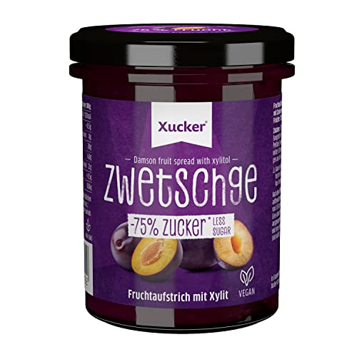 Xucker Fruchtaufstrich Zwetschge mit Xylit - Fruchtiger Brotaufstrich Zwetschge mit 75% Fruchtgehalt I vegan & zuckerreduziert 220g Xucker Fruchtaufstrich Zwetschge mit Xylit - Fruchtiger Brotaufstrich Zwetschge mit 75% Fruchtgehalt I vegan & zuckerreduziert 220g von Xucker