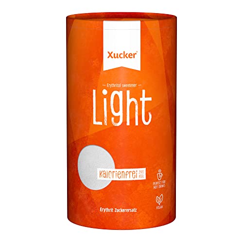 Xucker Light Erythrit 1kg Dose - kalorienfreier Kristallzucker Ersatz als Vegane & zahnfreundliche Zucker Alternative I zuckerfrei 0 kcal 100% sweet von Xucker