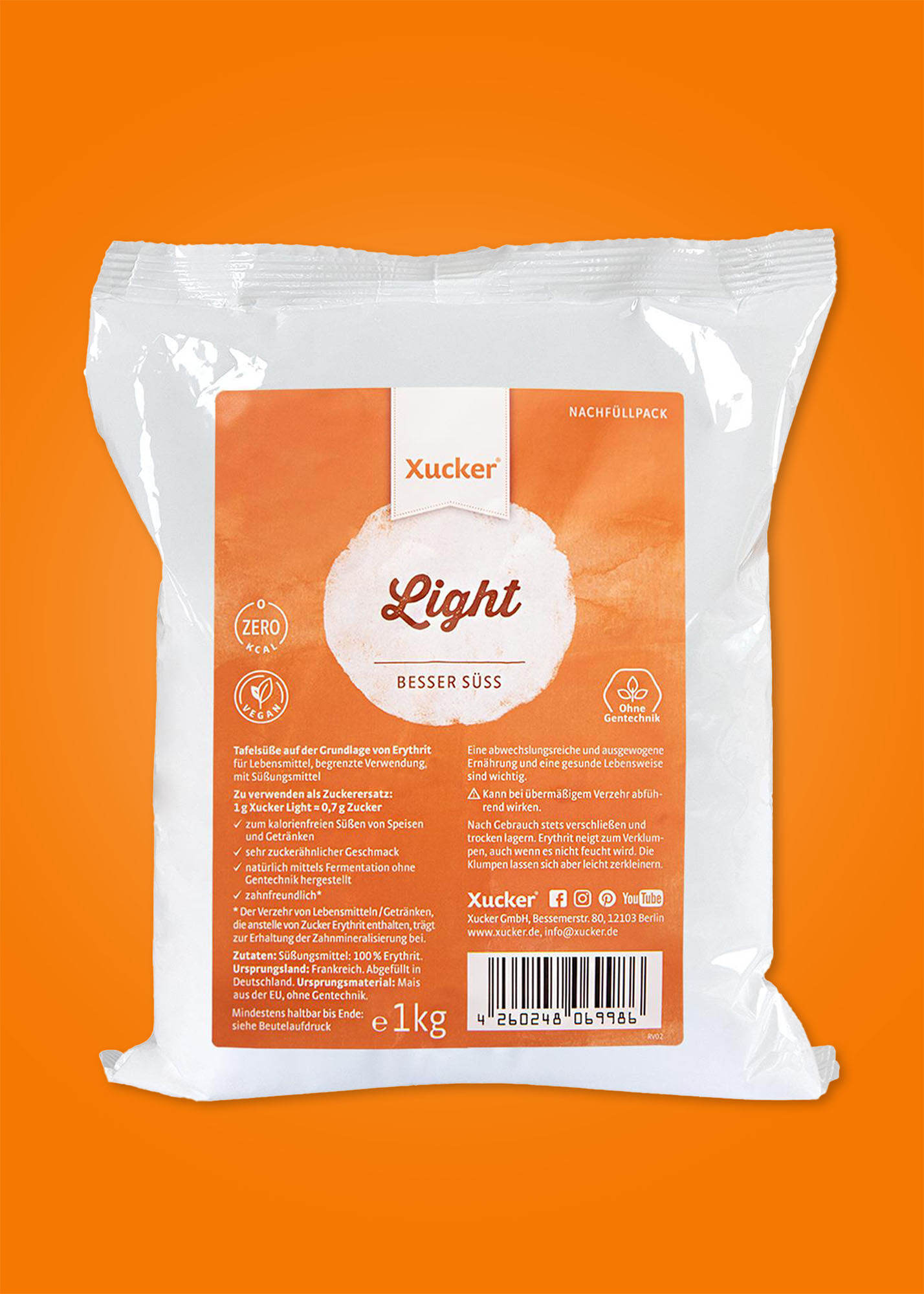 Xucker Light Nachfüllpack (Erythrit) von Xucker