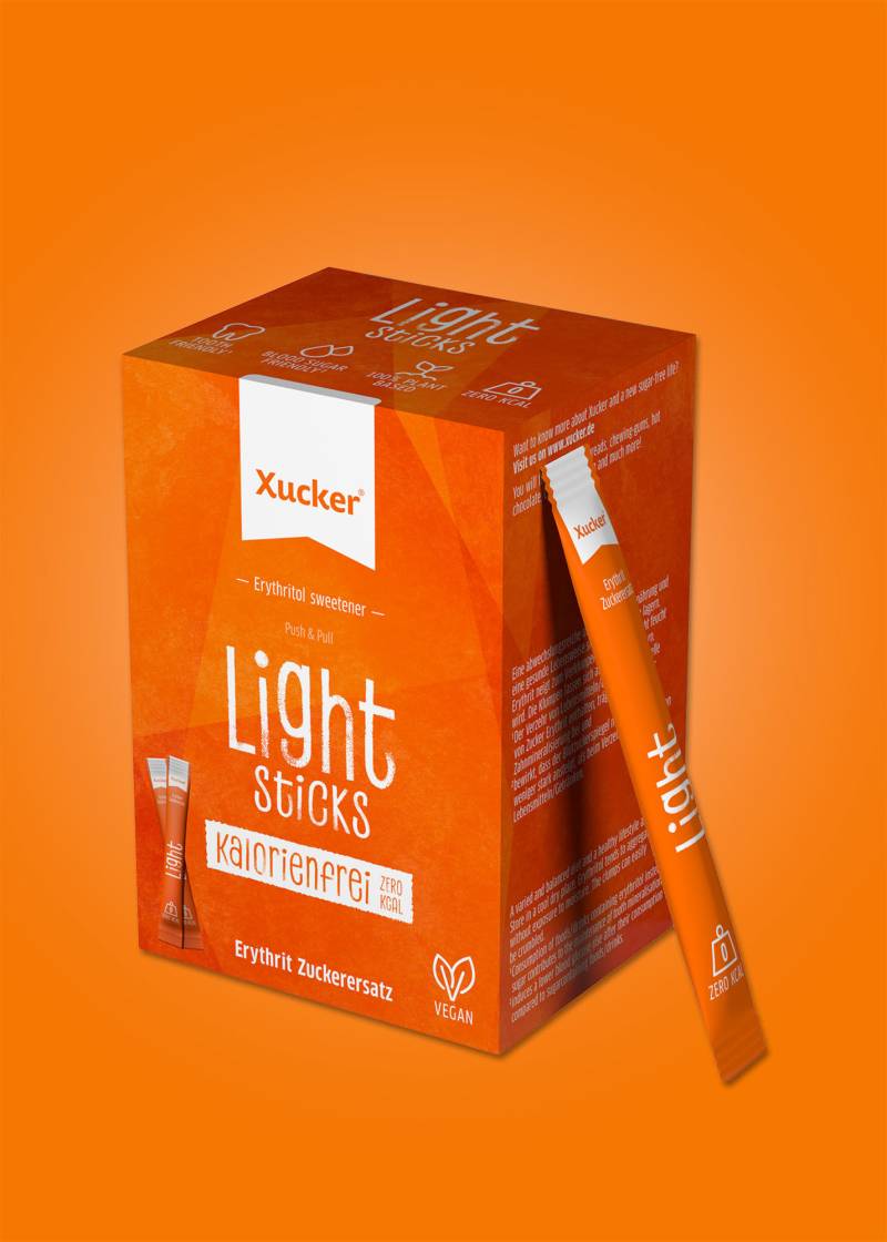 Xucker Light Sticks Schachtel (Erythrit) von Xucker