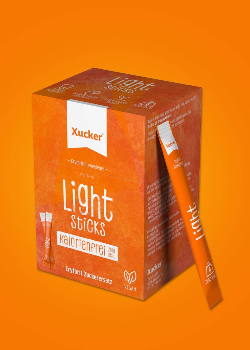 Xucker Light Sticks Schachtel (Erythrit) von Xucker