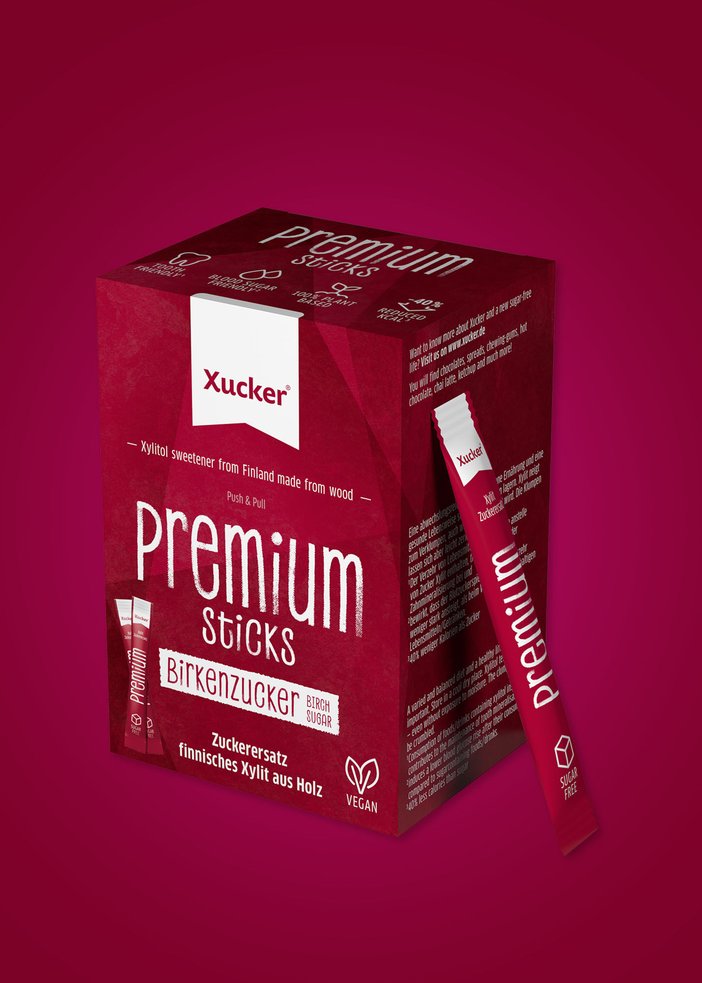 Xucker Premium Sticks Schachtel (Xylit aus Finnland) von Xucker