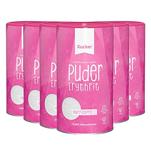 Xucker Puderxucker 600g aus Erythrit - kalorienfreier Puderzuckerersatz ohne Zucker, 6er Pack Xucker Puderxucker 600g aus Erythrit - kalorienfreier Puderzuckerersatz ohne Zucker, 6er Pack von Xucker