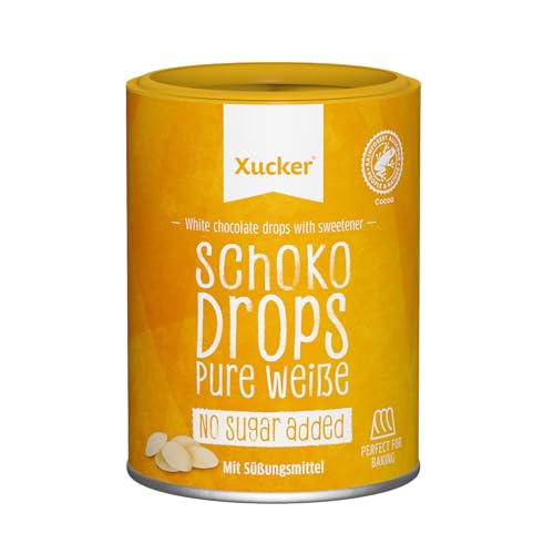 Xucker Weiße Schokoladen-Drops, mit Xylit, ohne Zuckerzusatz- min. 35% Kakao-Gehalt, Chocolate Drops 200 g Xucker Weiße Schokoladen-Drops, mit Xylit, ohne Zuckerzusatz- min. 35% Kakao-Gehalt, Chocolate Drops 200 g von Xucker