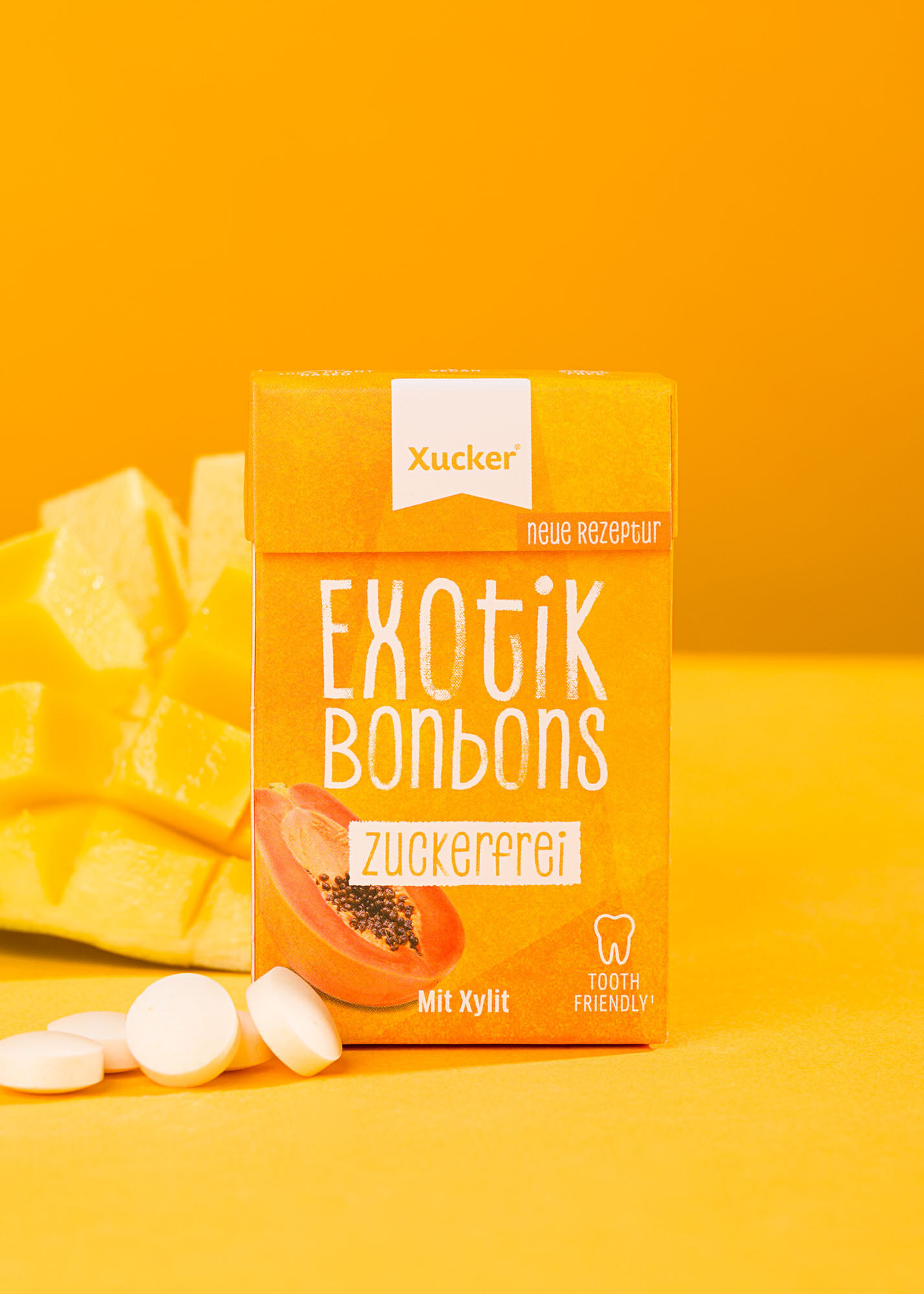 Xylit-Bonbons Exotik Klickschachtel (ohne Talkum) von Xucker